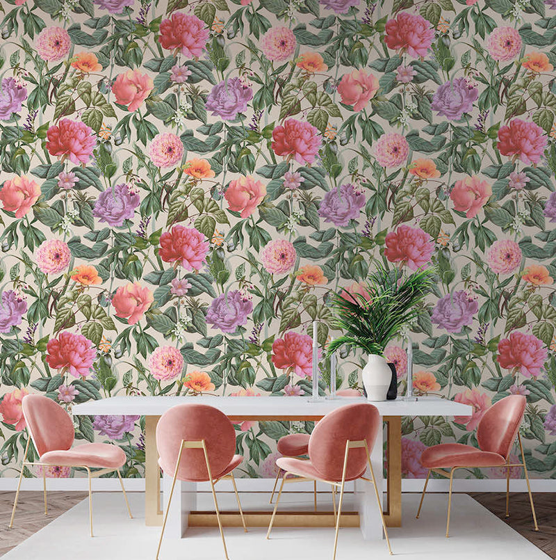 Botanicus - Large Blossoms Wallpaper - Cream