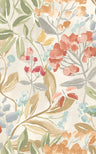 Florence Floral Riot Wallpaper - Warm Natural