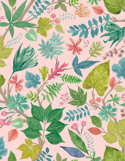 Lush Leaves Wallpaper - Ohpopsi - Watermelon