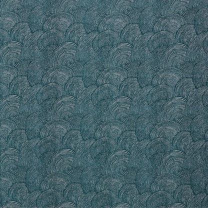 Casablanca Wave Fabric - Emerald