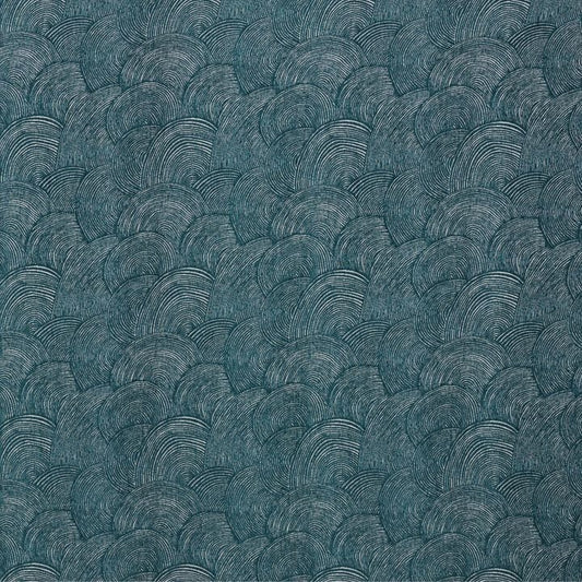 Casablanca Wave Fabric - Emerald