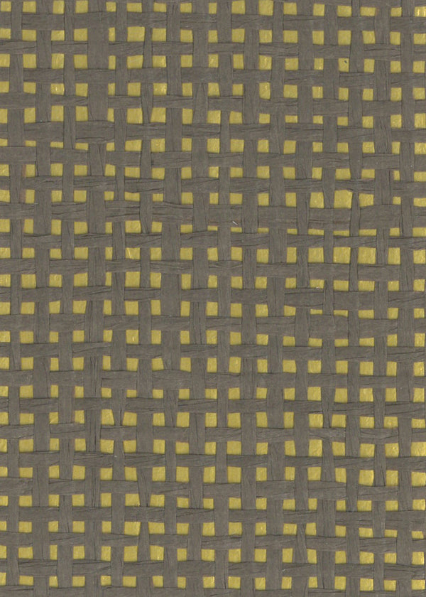Sample - Burlap Safari Grasscloth Wallpaper - Rain Forest (On Gold)