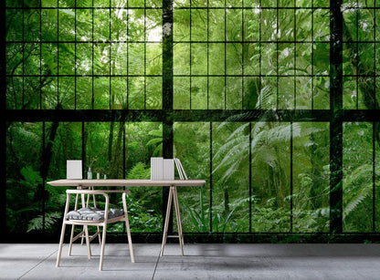 Rainforest - Custom Sized Wallpaper Mural (per m2) - Style 2