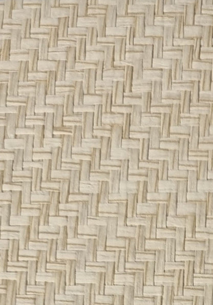 Japanese Summerhouse - Handmade Grasscloth Wallpaper - Raw Rice