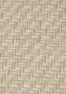 Japanese Summerhouse - Handmade Grasscloth Wallpaper - Raw Rice