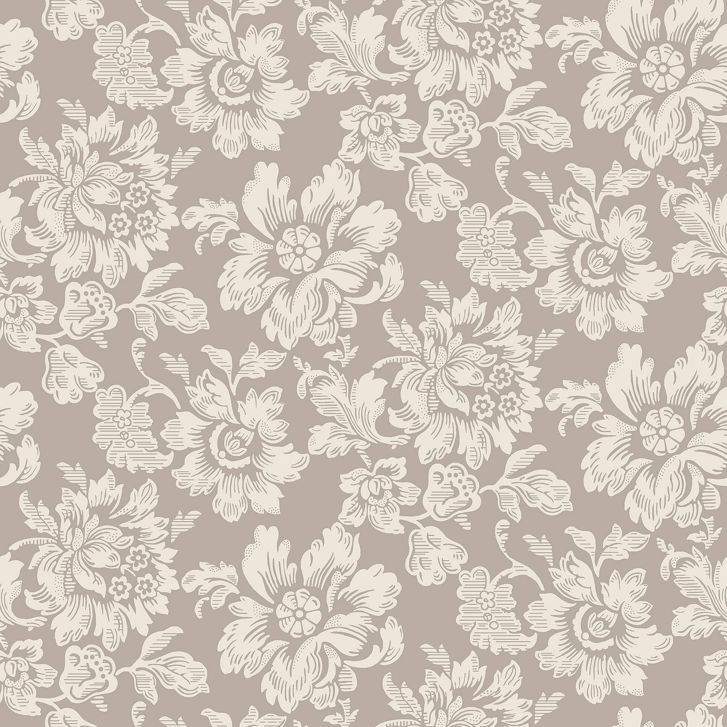 Rococo Wallpaper - Beige