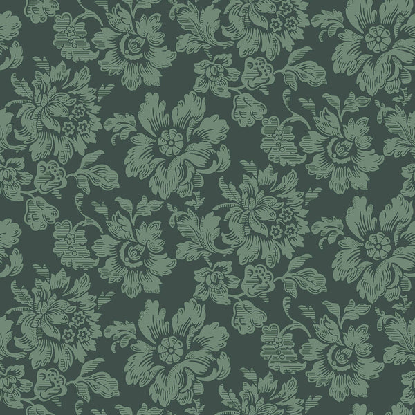 Sample - Rococo Wallpaper - Green