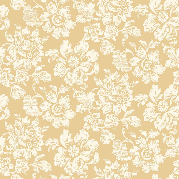 Sample - Rococo Wallpaper - Yellow