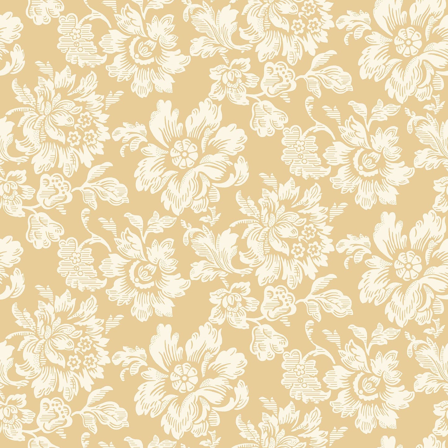 Rococo Wallpaper - Yellow