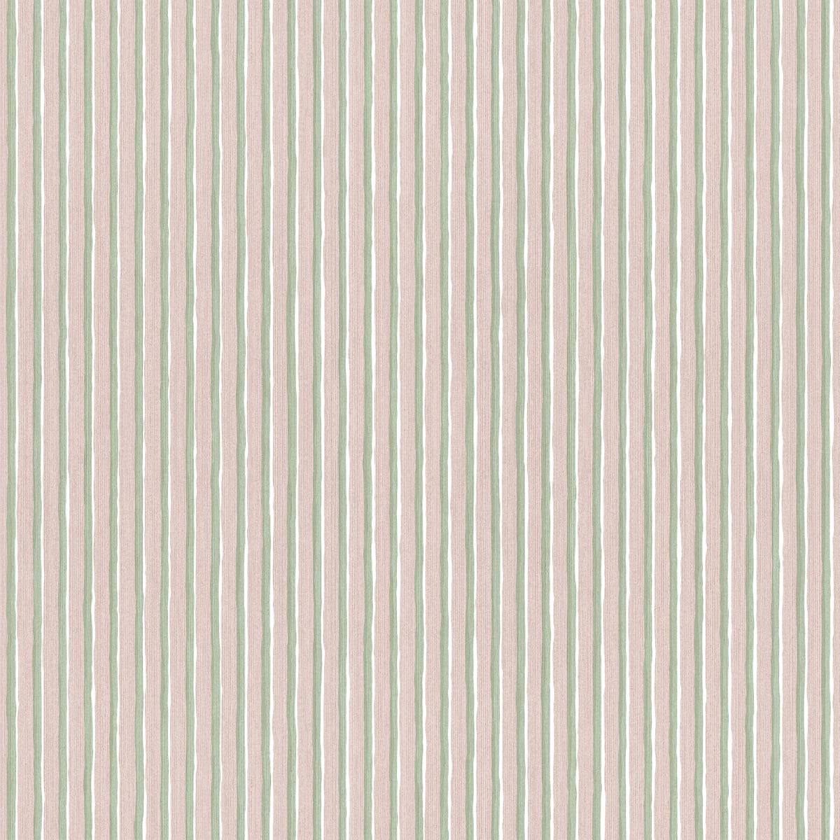 Brita Stripe Wallpaper - Pink sample swatch