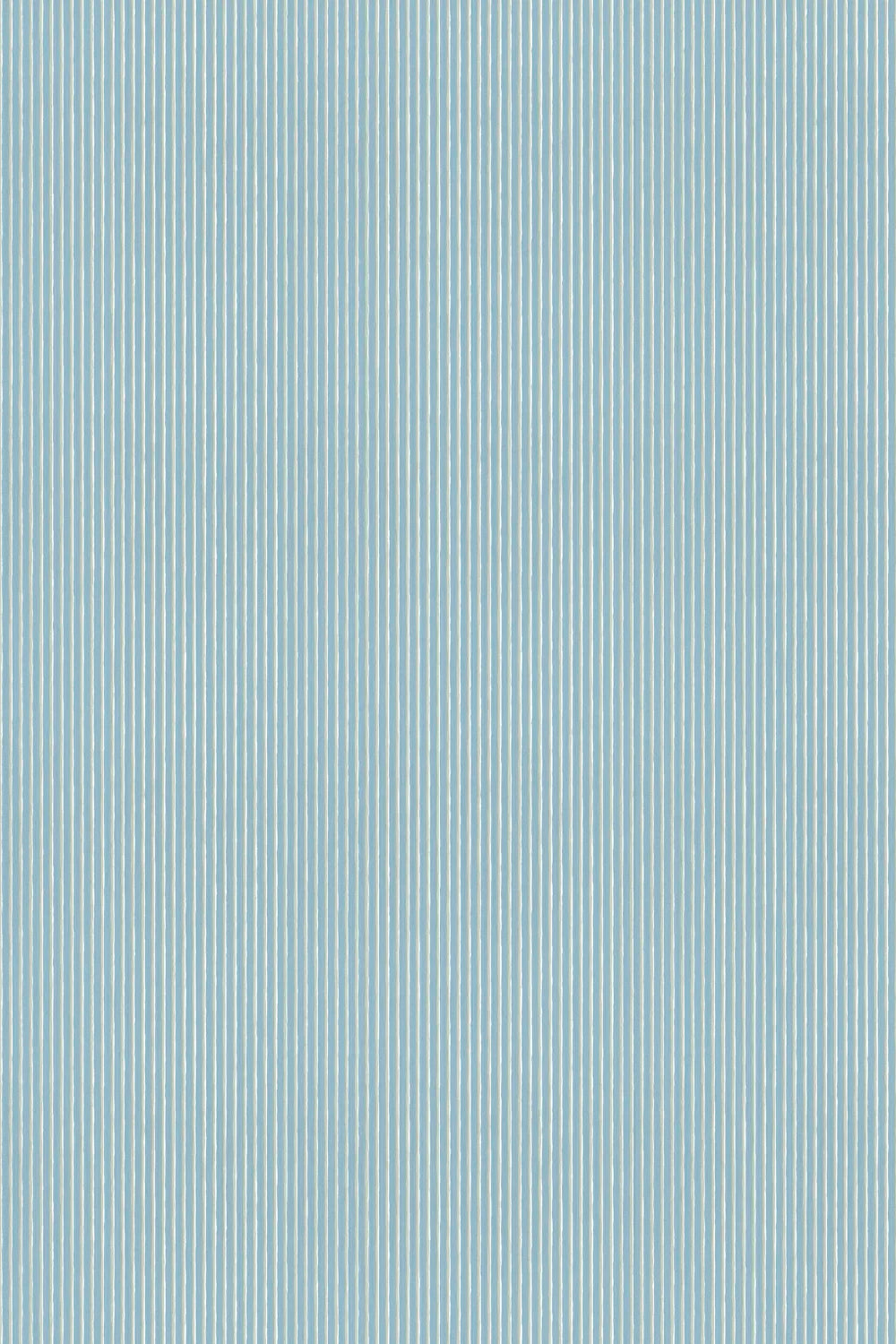 Brita Stripe Wallpaper - Sky Blue repeat pattern