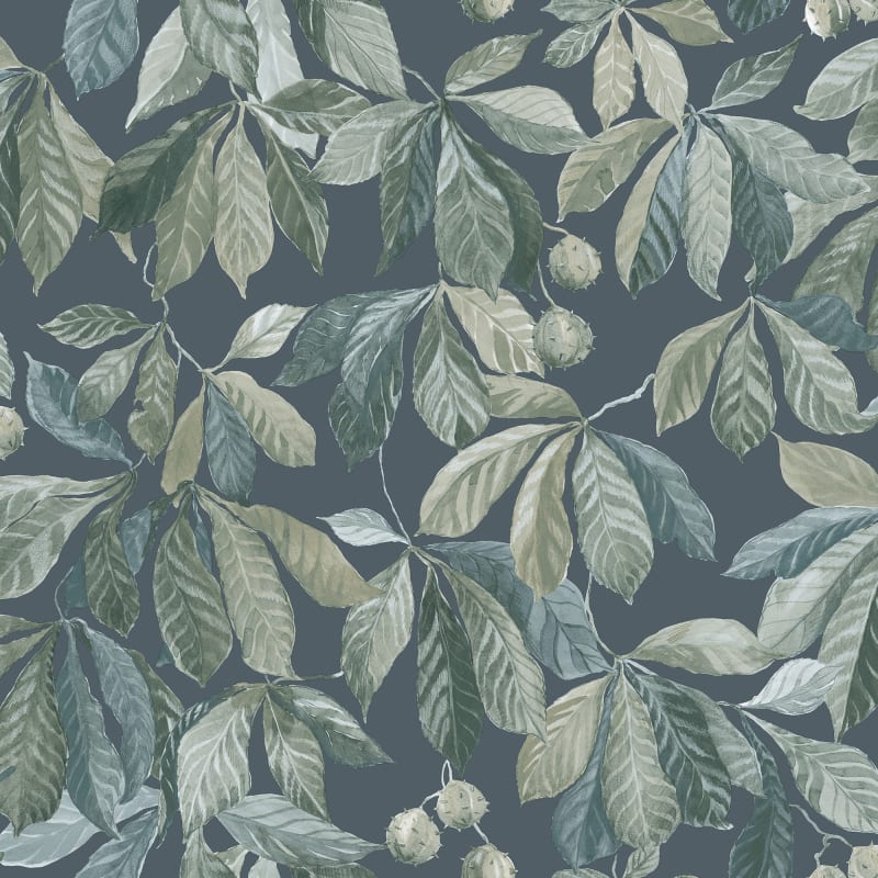 Sample - Kersti Wallpaper - Indigo