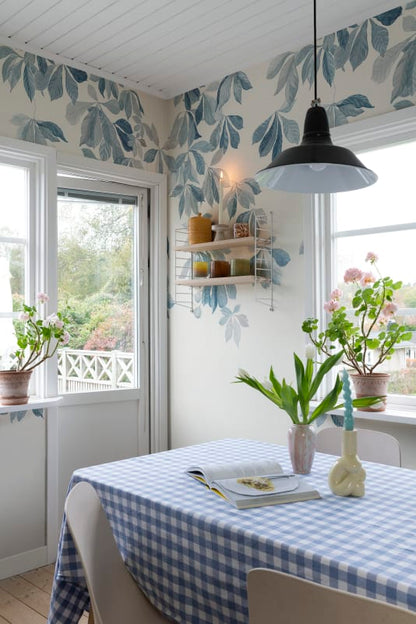Kastanjen - Sandberg - Custom Sized Wallpaper Mural (per m2) - Soft Blue