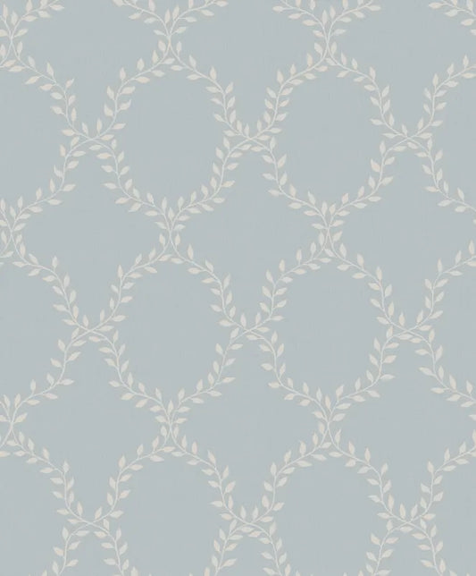 Wilma Wallpaper - Misty Blue