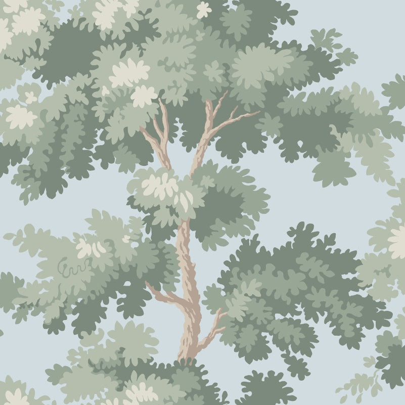 Raphael Wallpaper - Sky Blue