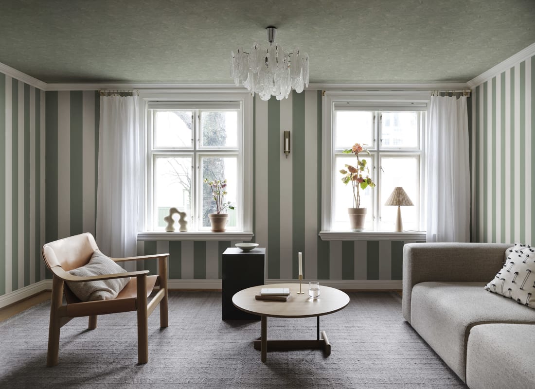 Marion Marble Wallpaper - Sage Green