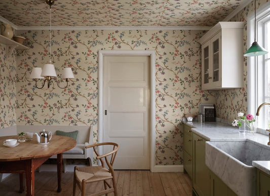 Clara - Custom Sized Wallpaper Mural (per m2) - Colorful