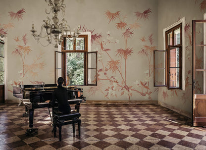 Bamboo Grove - Custom Sized Wallpaper Mural (per m2) - Clay