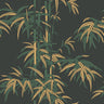 Leon Bamboo Wallpaper - Charcoal