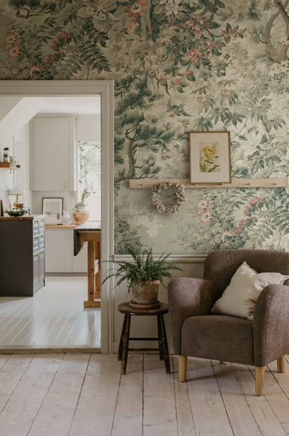 Johannas Damm Mural Wallpaper - Green