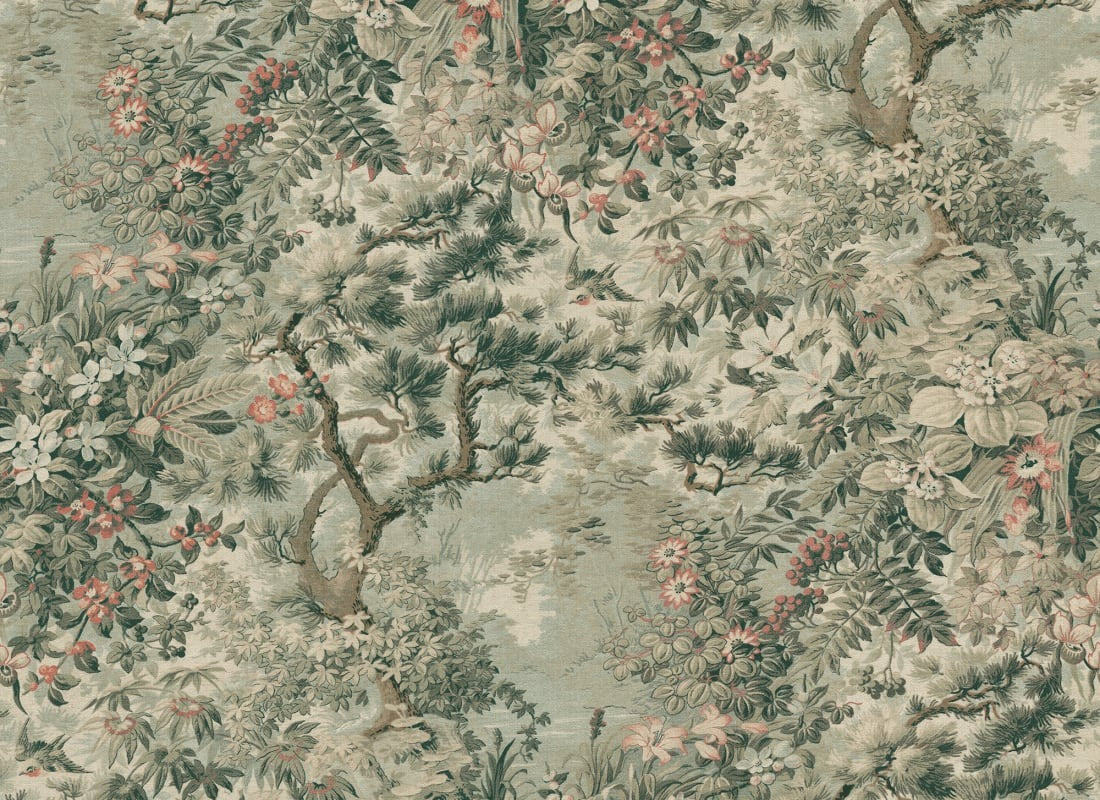 Johannas Damm Mural Wallpaper - Green