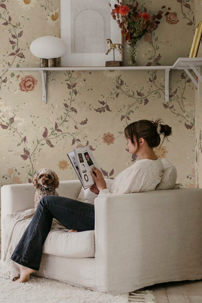 Inger - Sandberg - Custom Sized Wallpaper Mural (per m2) - Sandstone