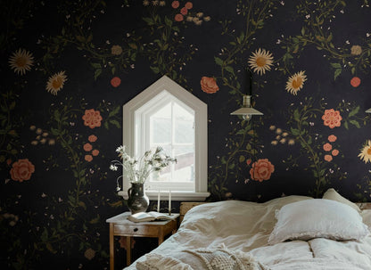 Inger - Sandberg - Custom Sized Wallpaper Mural (per m2) - Midnight Blue