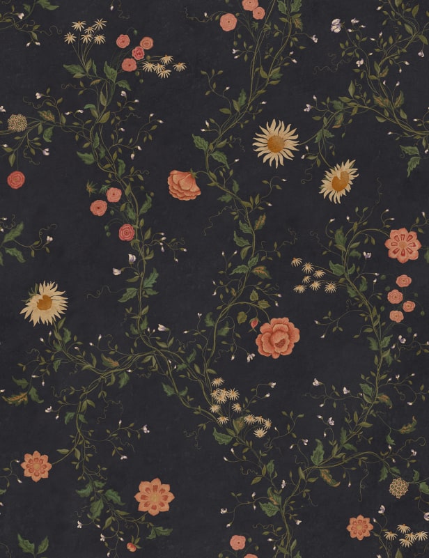 Inger - Sandberg - Custom Sized Wallpaper Mural (per m2) - Midnight Blue
