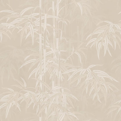 Leon Bamboo - Beige - Custom Sized Wallpaper Mural (per m2)