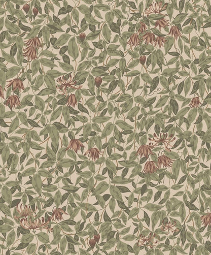 Linnea Garden Wallpaper - Burgundy