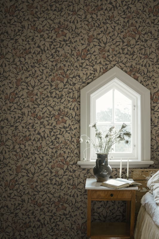 Linnea Garden Wallpaper - Charcoal