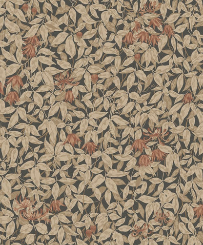 Linnea Garden Wallpaper - Charcoal