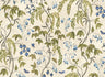 Ottilia Artistic Botanical Mural Wallpaper - Olive Green