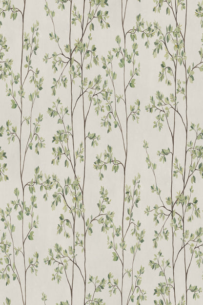 Laura mural in Green, flat pattern