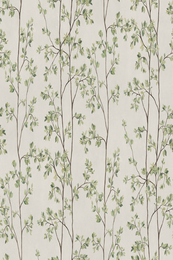 Sample – Laura – Green – custom sized wallpaper mural (per m²)