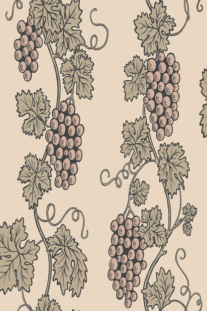 Carla wallpaper in Garden Green, flat pattern