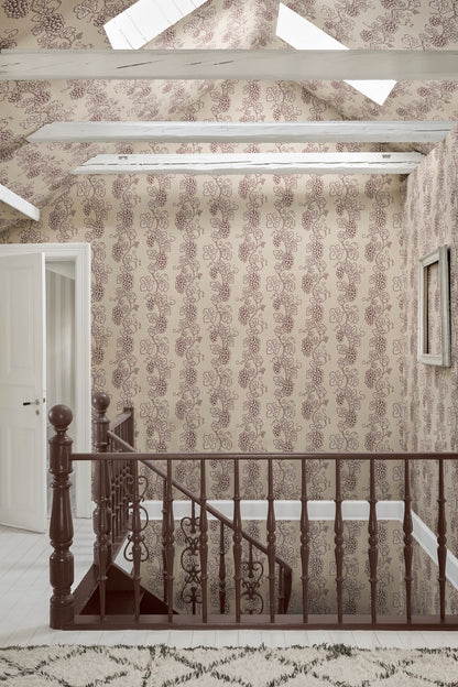 Carla Grape Burgundy Wallpaper – Burgundy