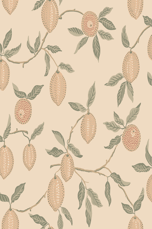 Sample – Limone Wallpaper – Blush