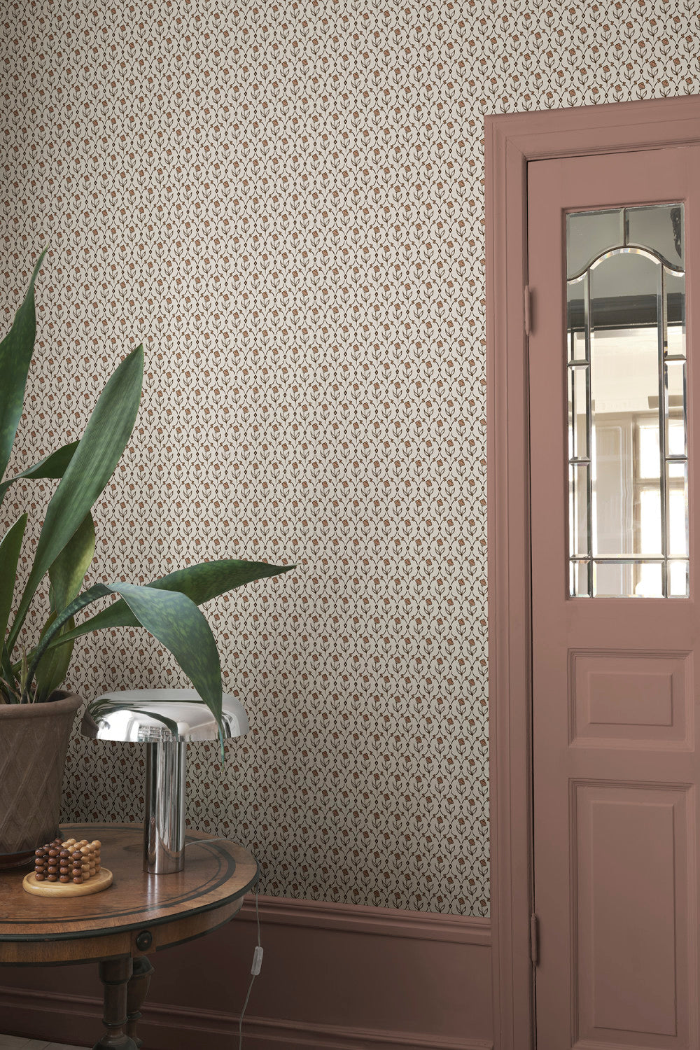 Elena Wallpaper – Terracotta