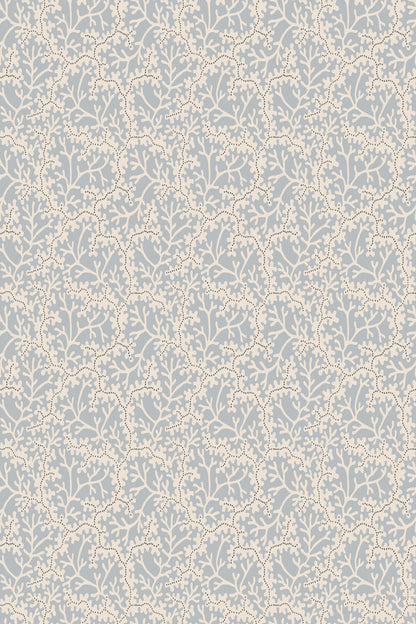 Coral wallpaper in Light Blue, flat pattern