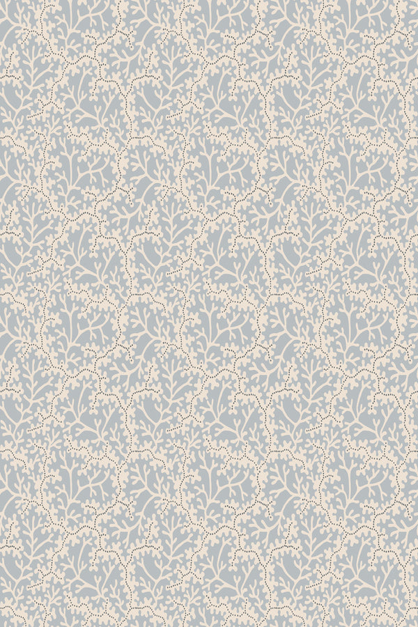 Sample – Coral Wallpaper – Light Blue