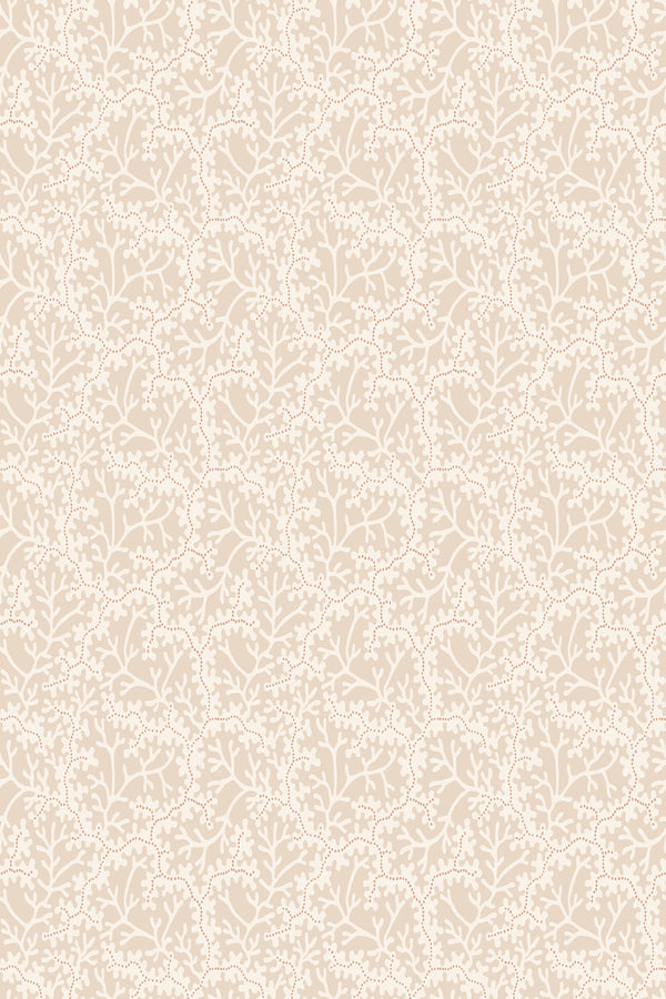 Sample – Coral Wallpaper – Beige