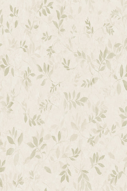 Mila wallpaper in Light Green, flat pattern