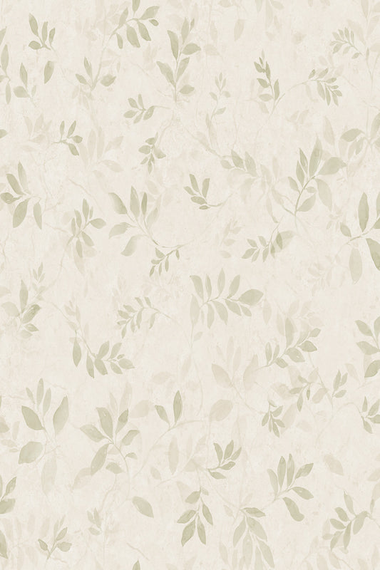 Mila wallpaper in Light Green, flat pattern