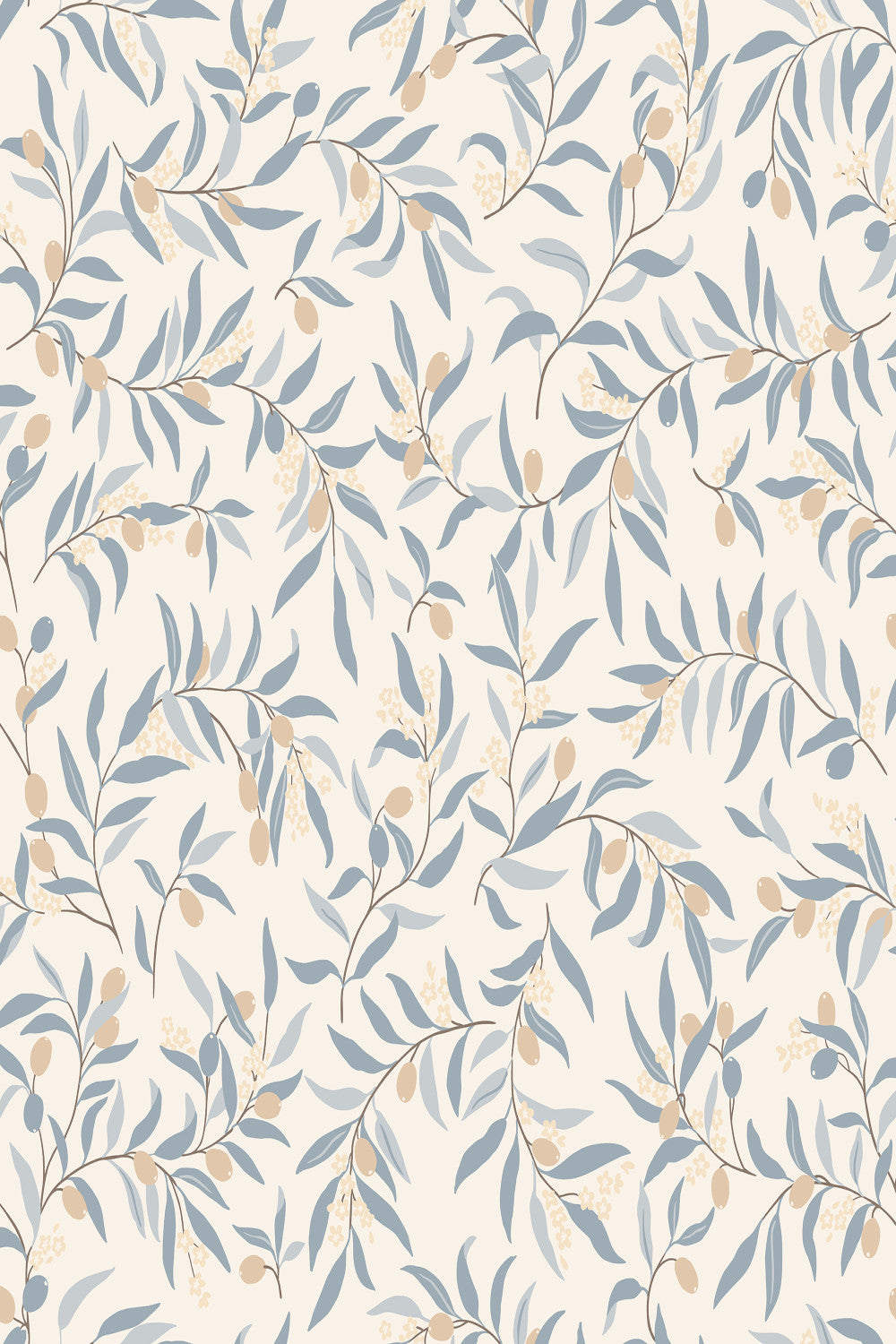 Sample – Olivia Wallpaper – Light Blue