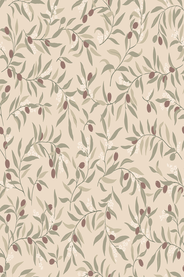 Sample – Olivia Wallpaper – Burgundy