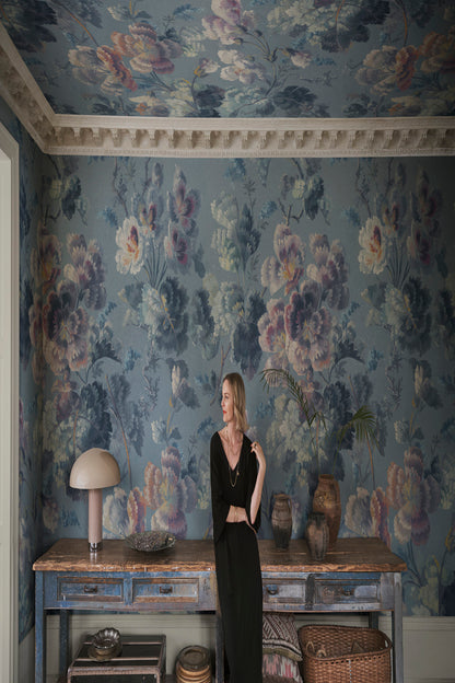 Ines in Blue in a room setting