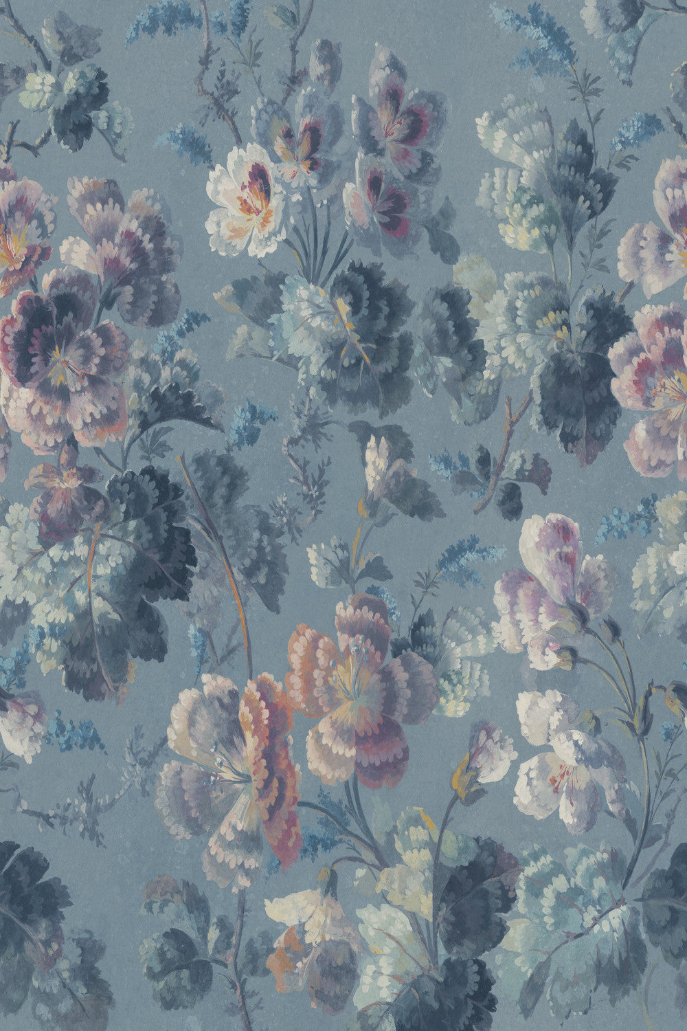 Ines in Blue, close-up pattern detail