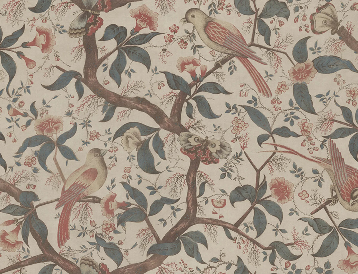 Sample – Alexa – Misty Blue – custom sized wallpaper mural (per m²)