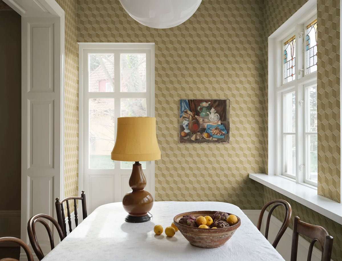Chiara – Honey – custom sized wallpaper mural (per m²)
